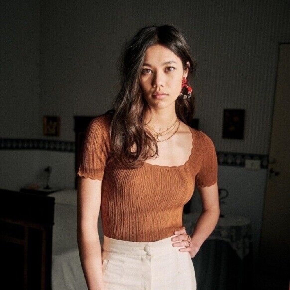 Brown Sezane Anil Shirt Sz M